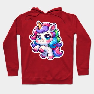 Unicorn Critter Cove Cute Animal A Splash of Forest Frolics and Underwater Whimsy! Hoodie